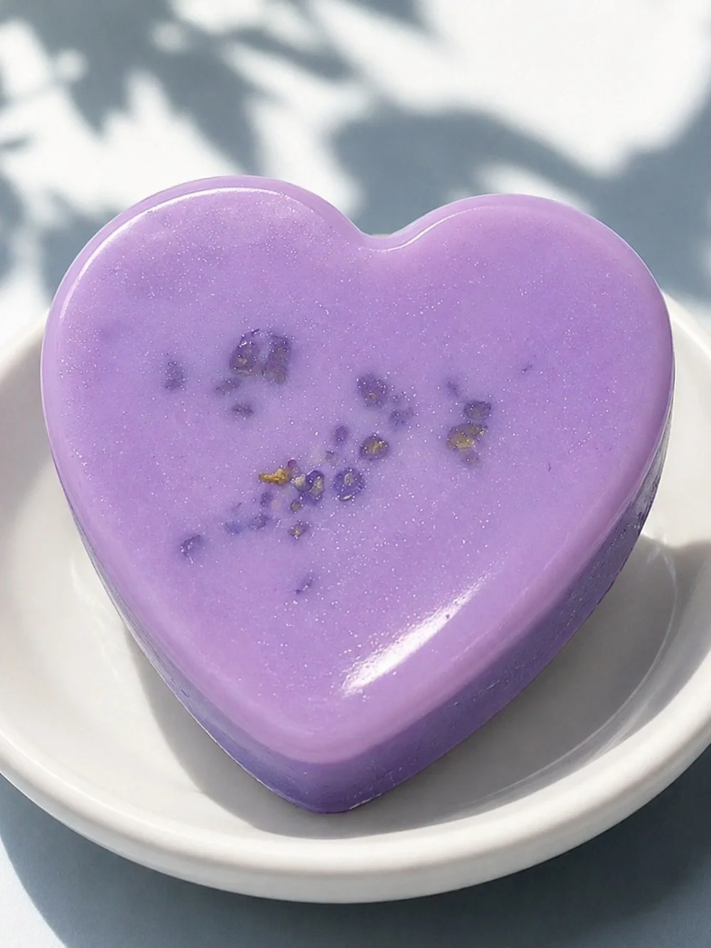 Vanilla rose soap SHIMMER 3x2in 8oz handcrafted shea butter & coconut oil based